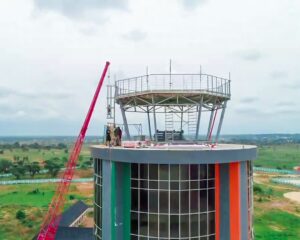 Ongoing installation of tower cab at Ebonyi Airport in Nigeria by Banna 02